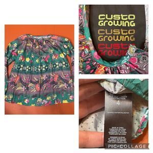 Custo Growing Girls Floral Blouse Size 4